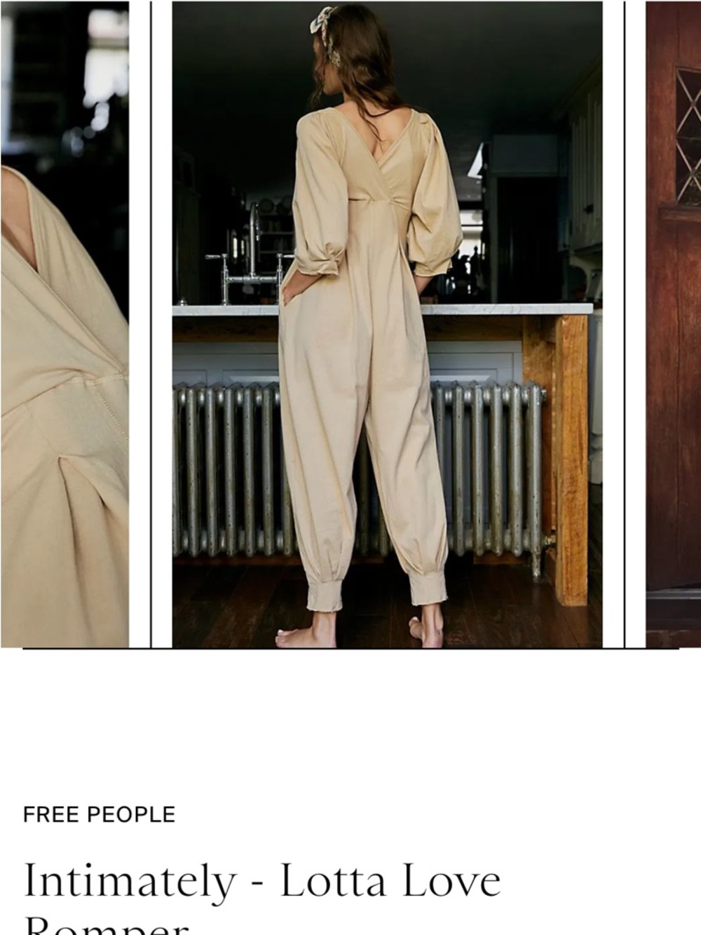 NWOT Free People Intimately Lotta Love Jumpsuit - Picture 5 of 11
